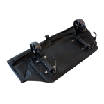 Sulankstomas krepšys su ratukais, juodas