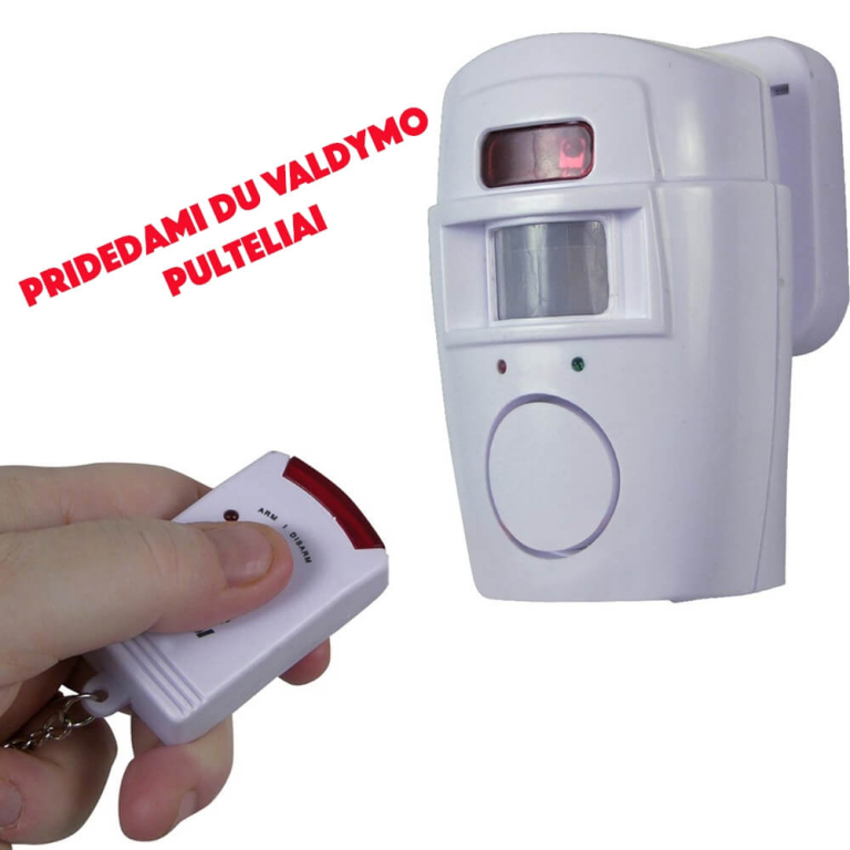 Belaidė signalizacija su valdymo pulteliu, 105dB