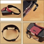 Didinamieji akiniai su led pašvietimu, 1,5-10x