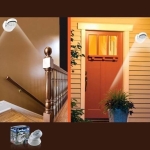 Led šviestuvas su judesio jutikliu, 4 AA