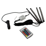 Automobilio led rgb lazdelės, 22cm