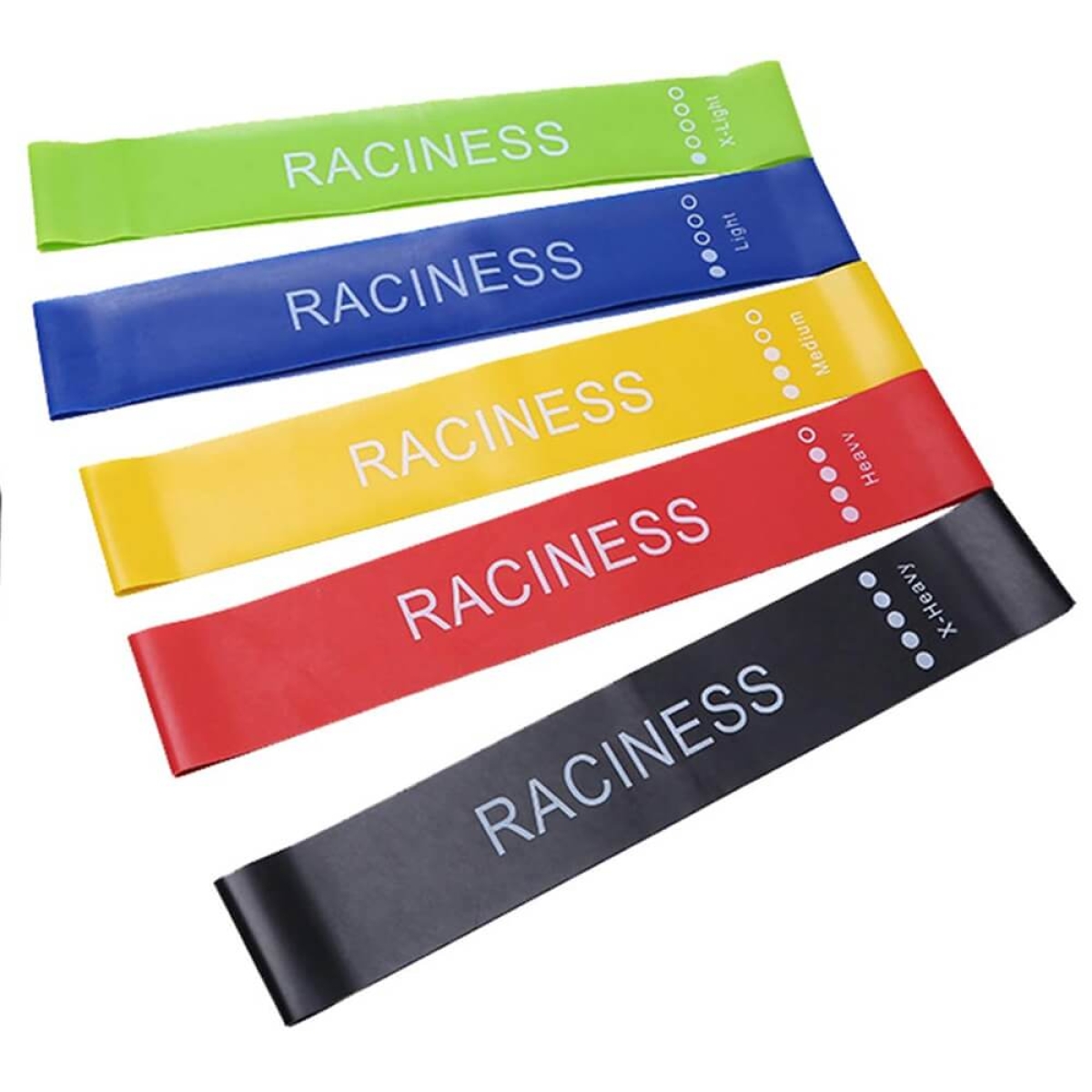 Pasipriešinimo gumos mankštai, 5vnt.