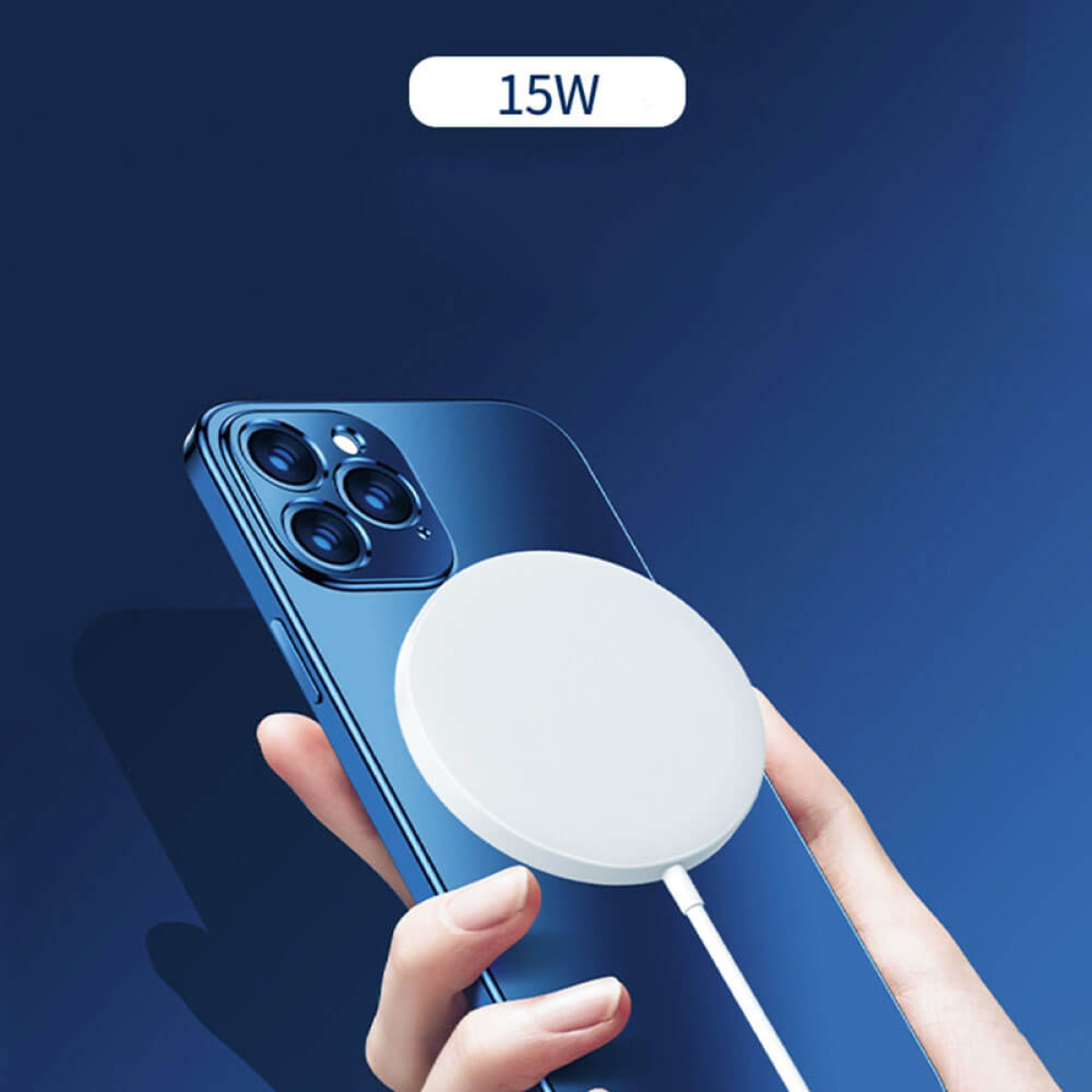 Magnetinis belaidis Qi telefono įkroviklis 5V 1,5A