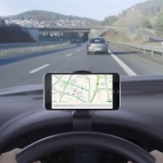 Telefono laikiklis, juodas iki 6,5 colio