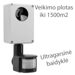 Profesionali ultragarsinė baidyklė BL1, 1500m2