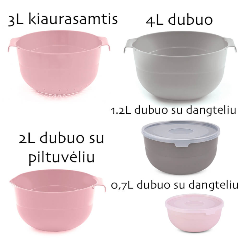 Dubenėlių rinkinys, 7 vnt.