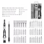 Tikslių atsuktuvų rinkinys, 52 vnt.