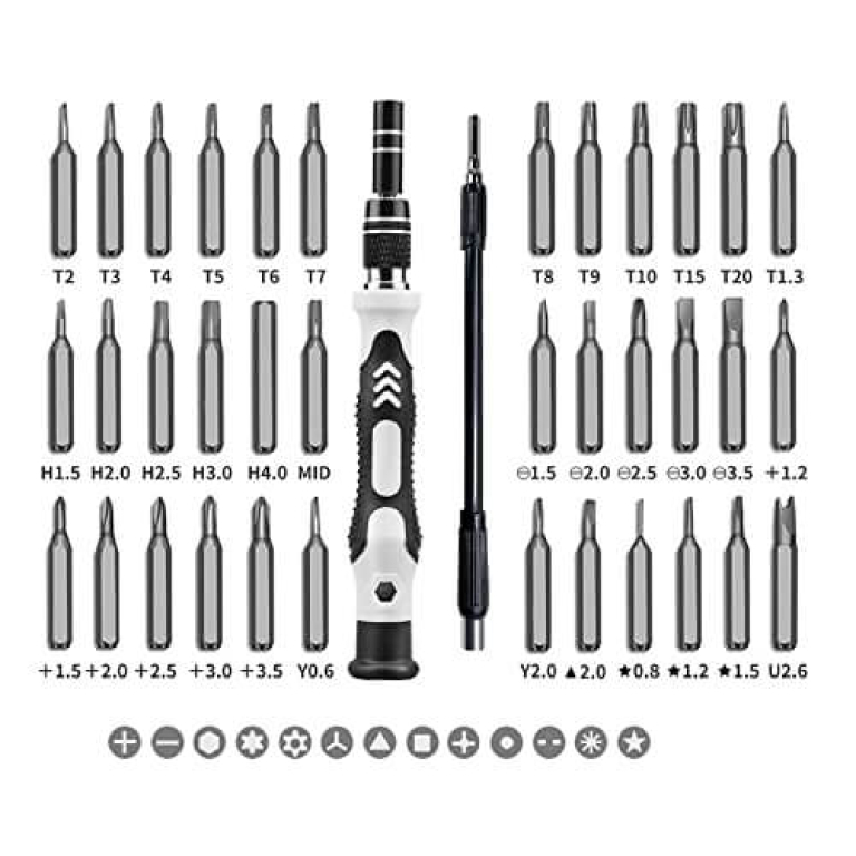 Tikslių atsuktuvų rinkinys, 52 vnt.