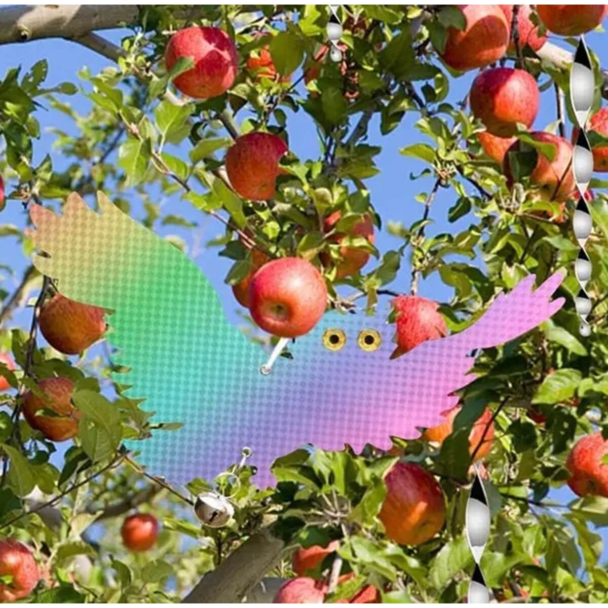 Pelėdos formos paukščių baidyklė, 20x40 cm PVC