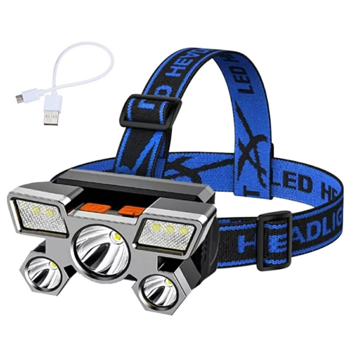 Galvos prožektorius, 9x XPE LED