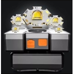 Galvos prožektorius, 9x XPE LED