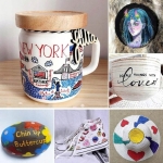 Akriliniai flomasteriai UPAI 12 spalvų, 4mm