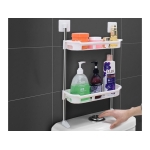 Vonios kambario lentyna virš klozeto, 2 lentynų