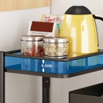 Daugiafunkcinė lentyna su ratukais, 5 lentynų