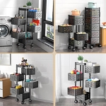 Lentyna su stalčiais ir ratukais, daugiafunkcinė