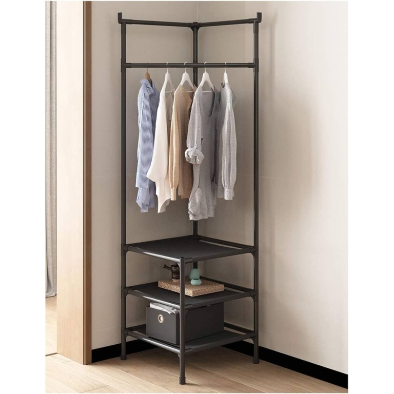 Drabužių kabykla, 180x60x45 cm juoda