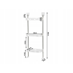 Vonios lentyna, 3 lentynų