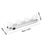 Veidrodžio lemputės, 4led