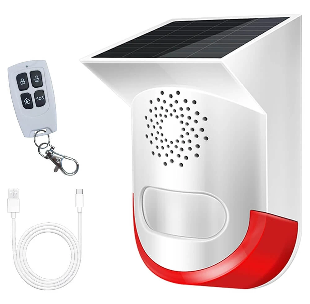 Signalizacija su saulės elementu, 110 dB Signalizacija su saulės elementu, 110 dB