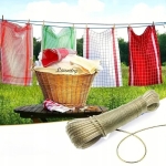 Skalbinių virvė su kabliukais 20 m