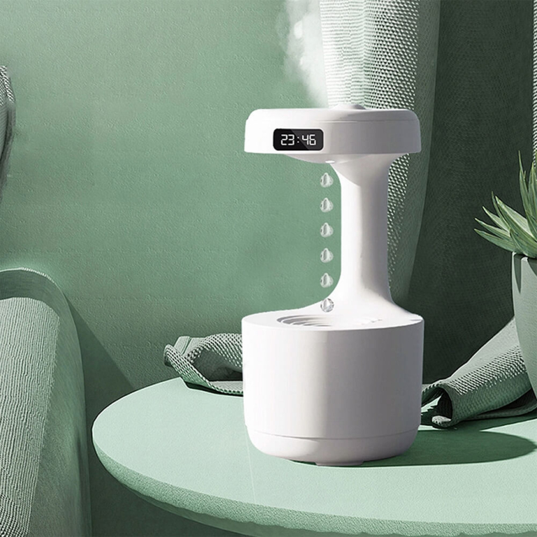 Oro drėkintuvas su lašais, USB balta