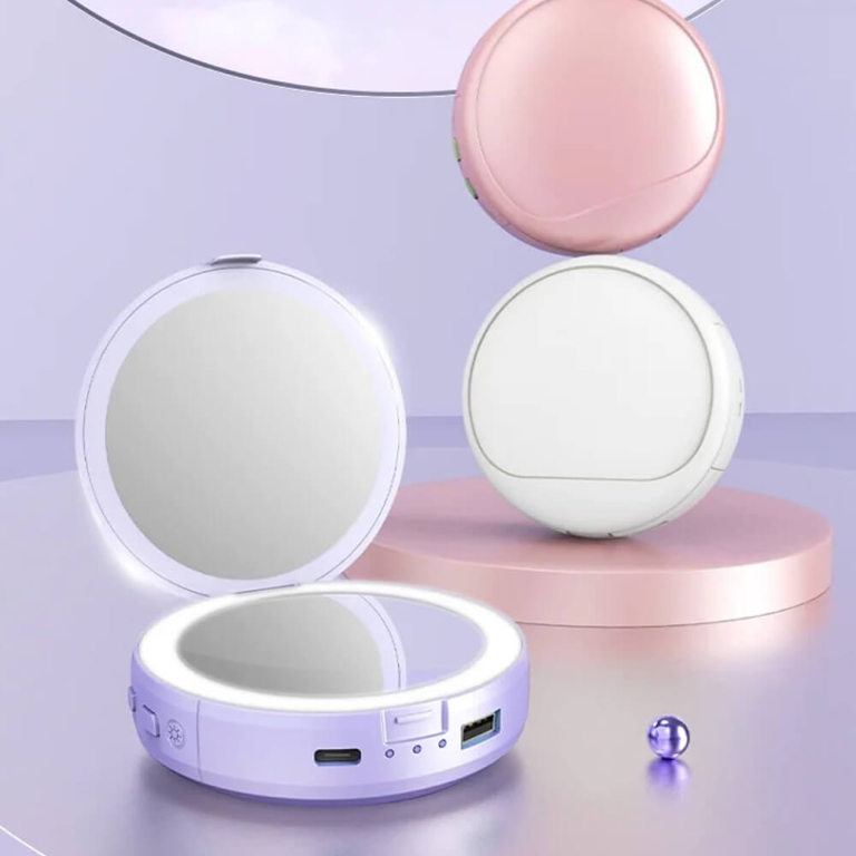 Makiažo veidrodėlis, 2400 mAh