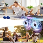 Garso kolonėlė laikrodis su įkrovikliu, 1800 mAh 5w