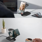 Telefono ir laikrodžio belaidis įkroviklis, 15W