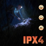 Prožektorius ant galvos, 8 režimai, IPX4