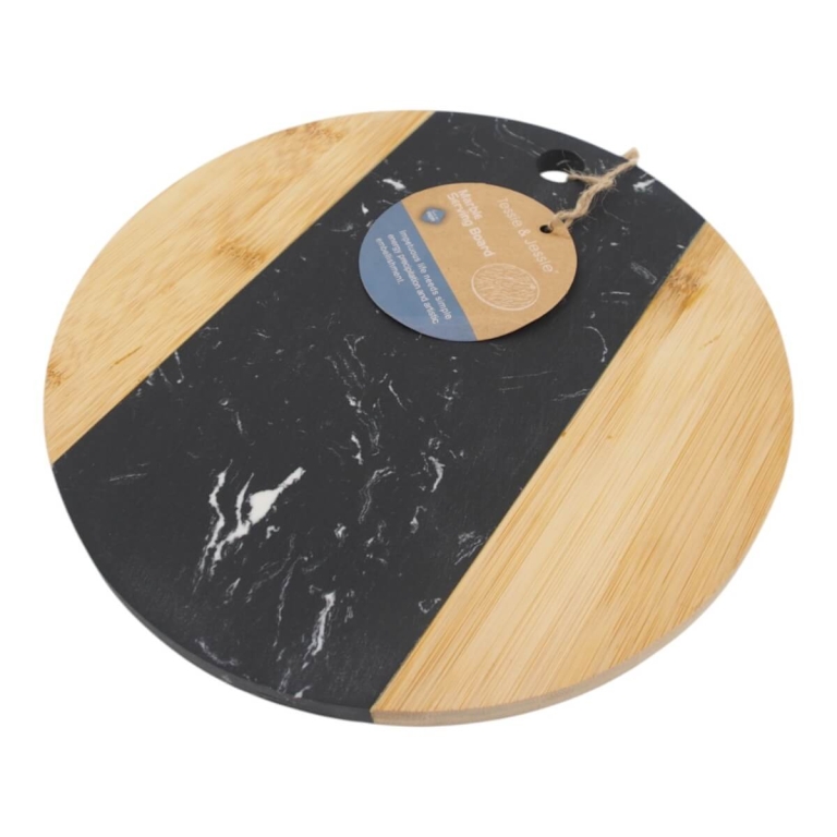 Marmurinė pjaustymo lentutė, apvali 25 cm