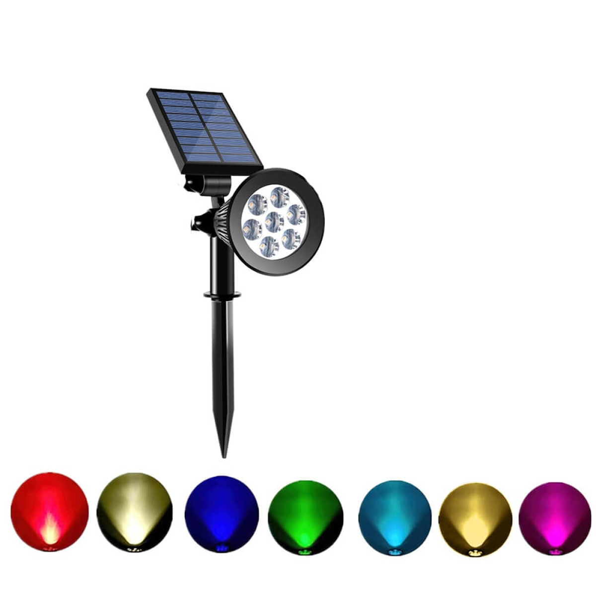 LED sodo šviestuvas, 7 led