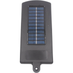 Šviestuvas su saulės panele, su judesio jutikliu