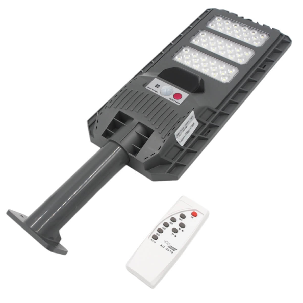 Šviestuvas su saules panele, 30W Šviestuvas su saules panele, 30W