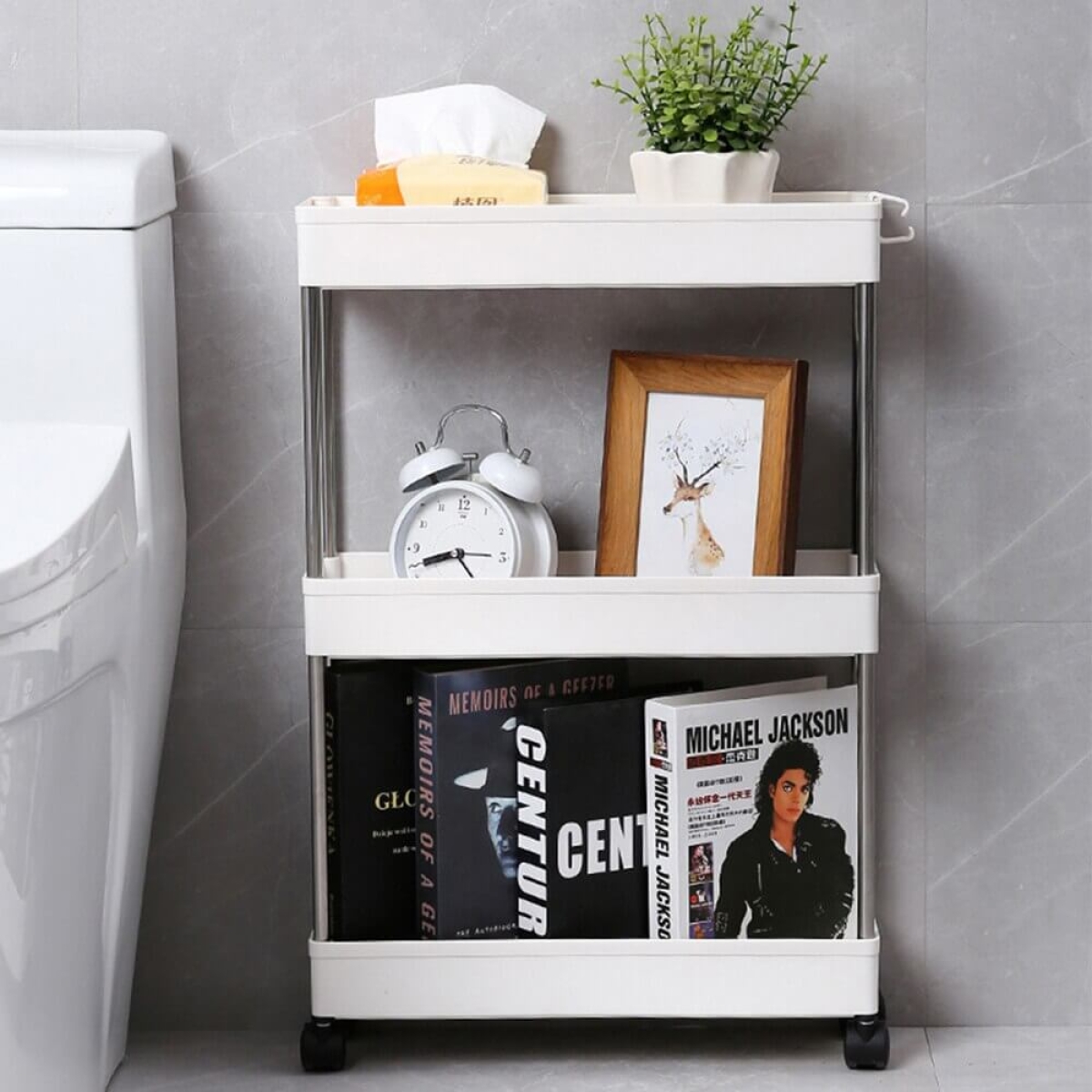 Spintelė su ratukais, 62x40x12.5cm