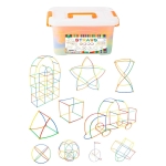 Konstruktorius sujungiami šiaudeliai, 500 vnt.