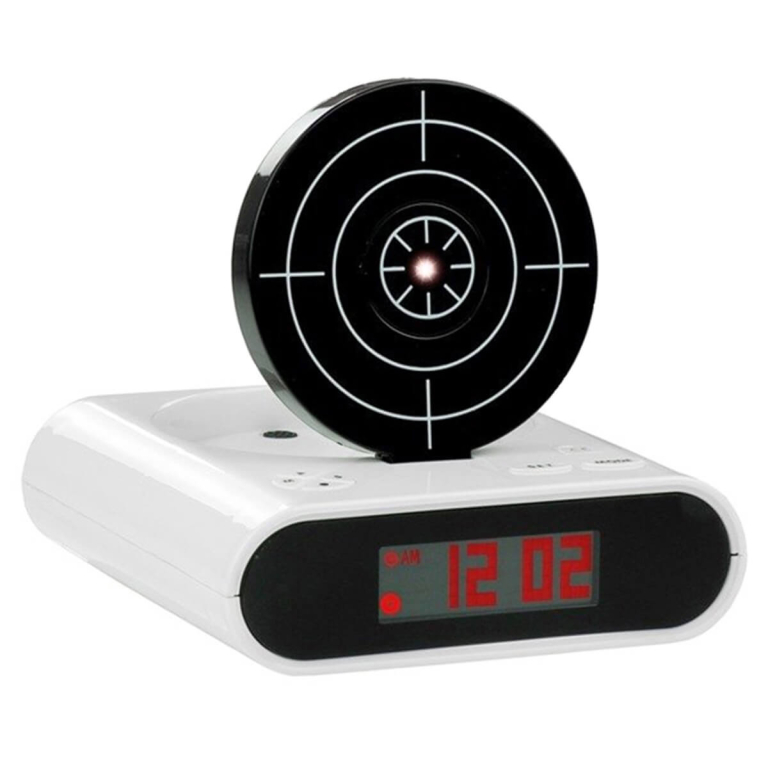 Išmanusis žadintuvas su taikiniu, baltas