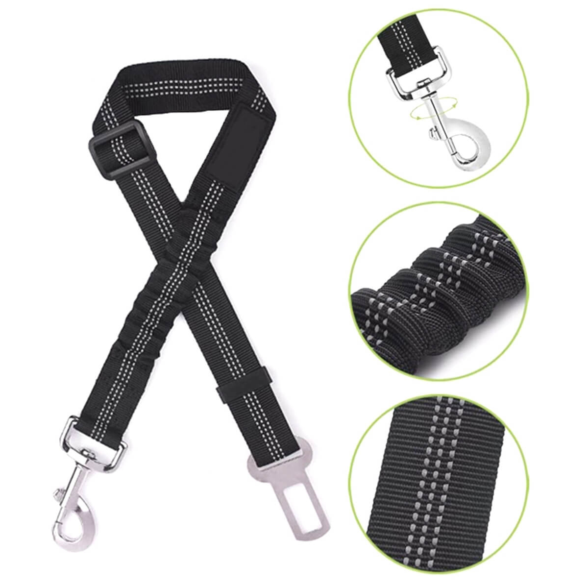 Automobilinis pavadėlis augintiniams, 100cm