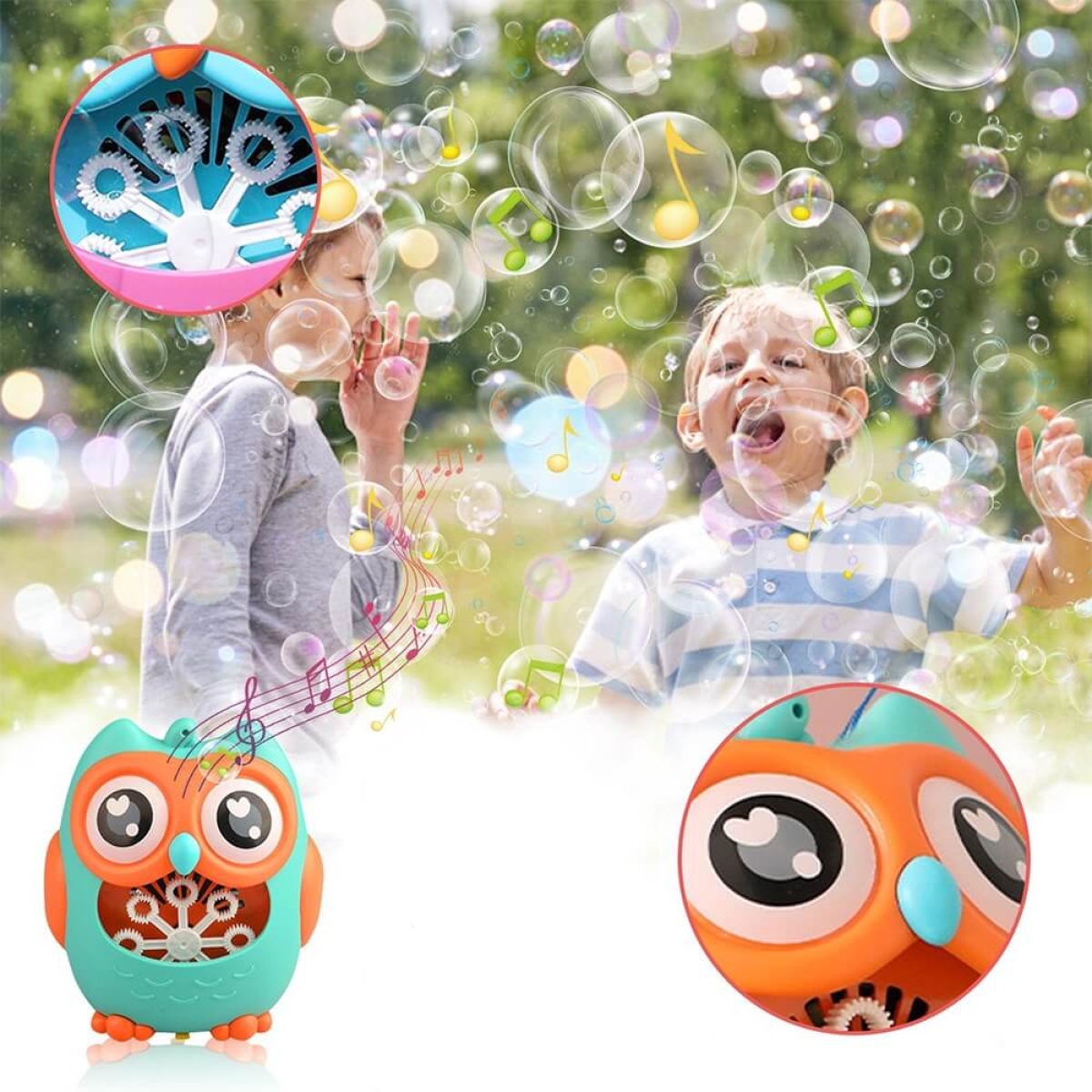 Vaikiška muilo burbulų mašina