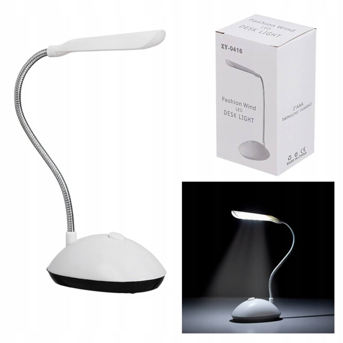 Mini stalo šviestuvas,  3x AAA