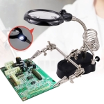 Lituoklio stovas su lupa, 5 led