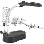 Lituoklio stovas su lupa, 5 led