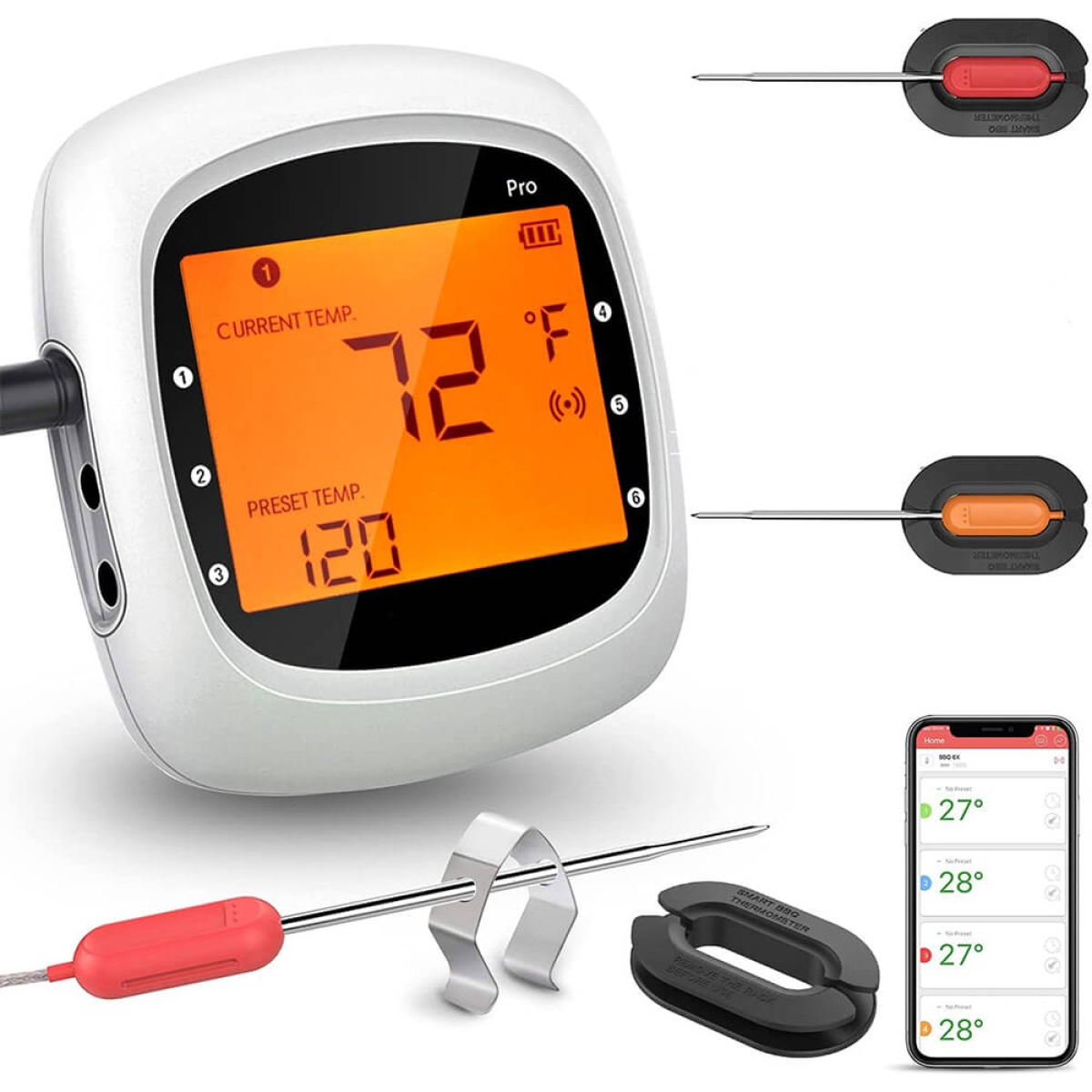 Belaidis termometras, BBQ Pro