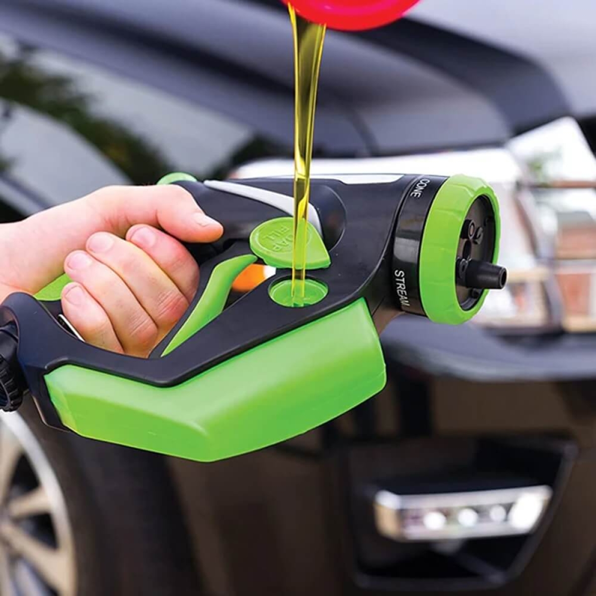 Purkštuvas su šampūno dozatoriumi, TPR