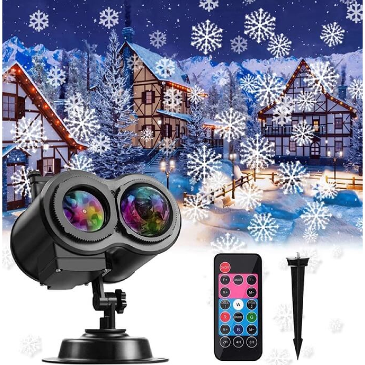 Šventinis projektorius, 16in1 12w