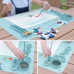 Silikoninis piešimo kilimėlis, Rožinė