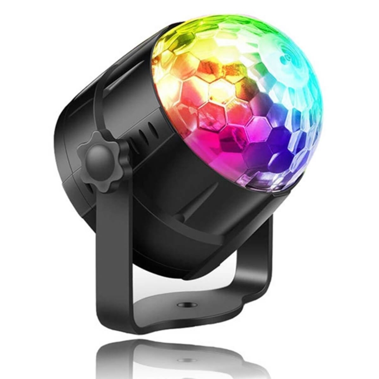 Rgb led disko kamuolys, 3W