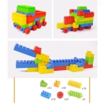 Plastikinės kaladėlės, 100 dalių