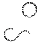 Plastikinis vejos apvadas bortelis, 10m