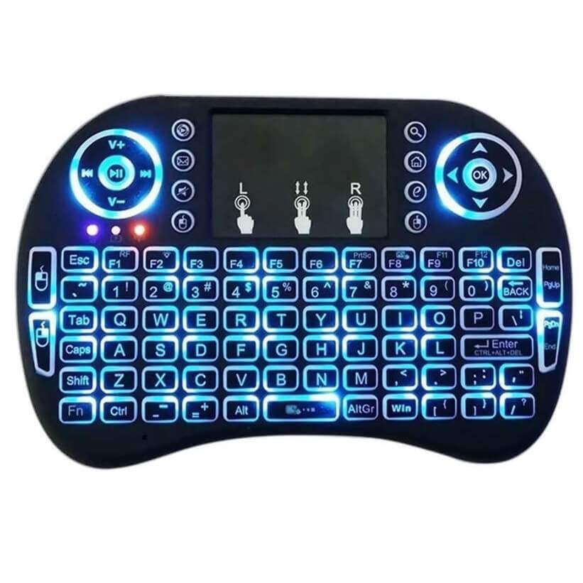 Mini bevielė tv klaviatūra, Touchpad Mini bevielė tv klaviatūra, Touchpad