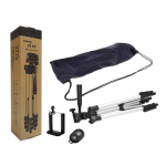 Trikojis stovas su telefono laikikliu, 34-103cm